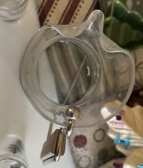 Vintage Frosted Silver Leaf Foliage Cocktail PitcherFour 4” Juice/Shot Glasses