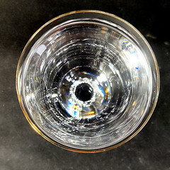 WATERFORD Marquis ETERNITY GOLD ICED TEA GLASS, Blown Crystal, 8″, 22K Gold Trim