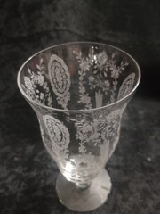Tiffin Franciscan «Love Lace» Iced Tea Glass 6.5” Tiny Chip On Bottom Rim