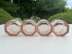 Vintage Pink Libbey Facets Lowball Glasses Set of 4 Retro Blush Bar Cart Decor