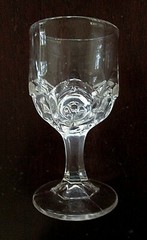 EAPG Bryce, Walker & Co FILLEY; Texas Bull’s Eye Cordial Glass 4″ ca 1871
