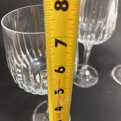 4 X Vintage Schott-Zwiesel Westminster Wine Glass Crystal 7.25″ – Set.