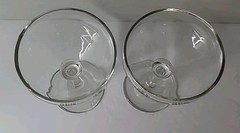 VTG 25th Wedding Anniversary Coupe Champagne Glasses -SET OF 2