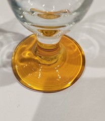Cocktail Glasses Colorful Stemware Wavy Ripple Body Barware Postmodern Set of 4