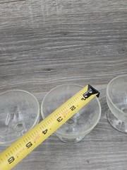 (4) Hazel Atlas Florentine No. 1 Clear Tall Sherbet Glasses