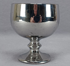 Antique 19th Century British Silver Luster Gold Interior Goblet Circa 1830s