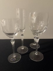 Lenox Aria 4 Assorted Glasses Wine Champagne Flutes