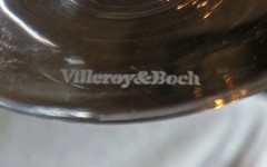 1 Villeroy & Boch Boston Clear Crystal Water Goblet Diamond-faceted Pattern