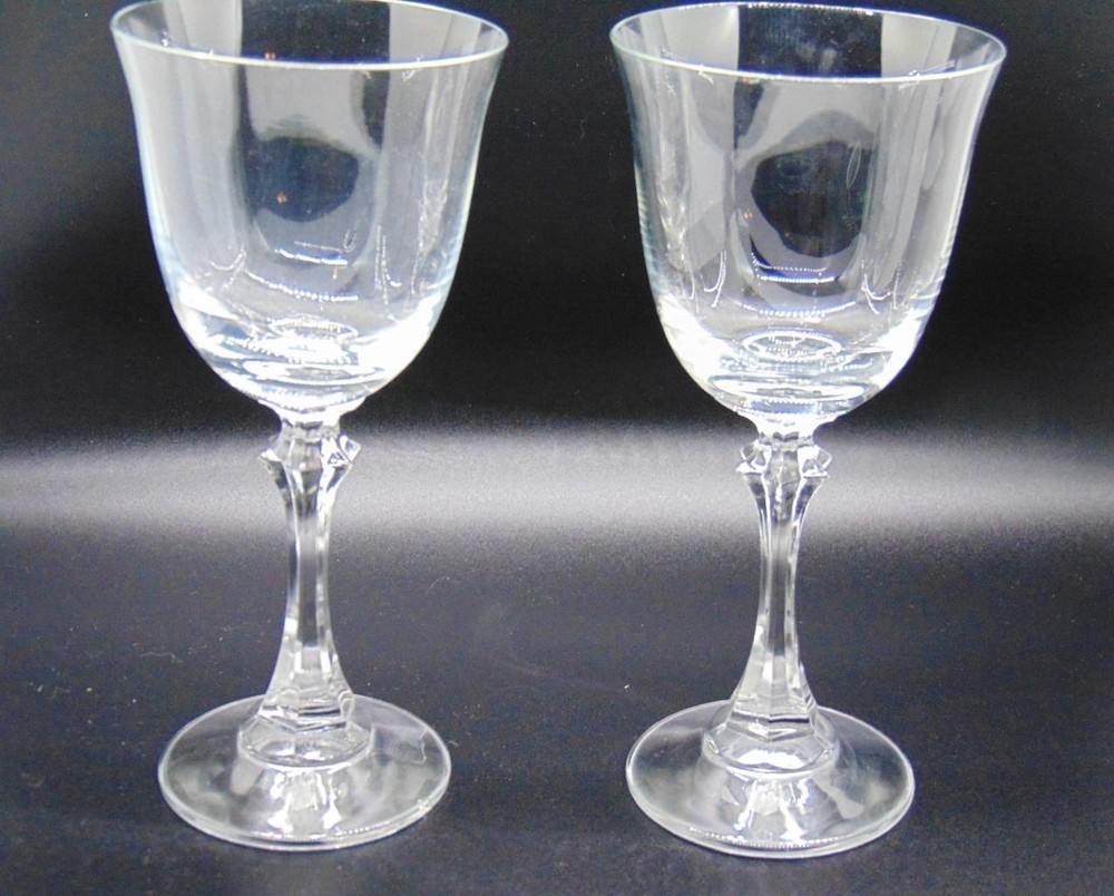 Royal Bavarian RBV1 Crystal Wine Goblet Lot of 2 Glasses