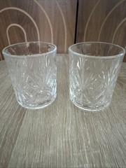 Cristal d’Arques Old Fashioned Whiskey Glasses, Bourbon, Scotch, Barware, Qty 2