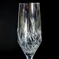 STUART CRYSTAL WOBURN CHAMPAGNE FLUTES, Cut Crystal, 9 1/4″, 8 oz, ENGLAND, 2PCS
