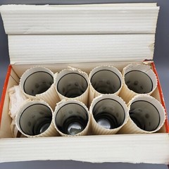 Smoke Gray Ground Highball Glasses Sleek Modern Design Set Of 8 In Original Pack