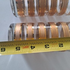 2 Culver Old Fashioned Barware Glasses 22K Gold Striped Mid Century Modern MCM