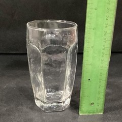Libbey Chivalry Textured Tumblers, Set of 3, Vintage Clear Glasses, Drinkware