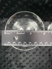 2 Vintage Crystal Clear Industries Dahlia Made In Romania Blown Glass Wine Glass