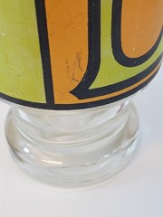 ANCHOR HOCKING LOVE TUMBLERS DRINKING GLASSES SET OF 3 MCM 1970’S