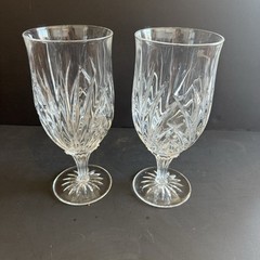 2Cristal D’Arques-Durand Madrigal Iced Tea Glasses Blown Glass Crystal Set of 2