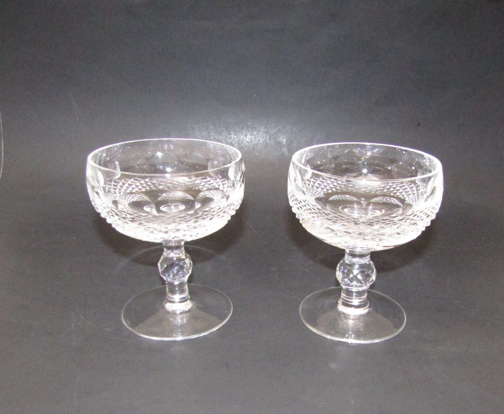 Waterford Crystal Colleen Champane Sherbet Glasses Short Stem Set of 2