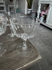 Set Of 4 Princess House Esprit Wine Liquor Sherbet Champagne glasses