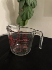 VINTAGE 3 PIECE SET ANCHOR HOCKING GLASS MEASURING CUPS 1 – 2 – 4 CUP