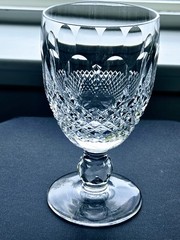 6 Waterford Crystal Colleen Short Stem 4-3/4 Inch Claret Wine Glasses