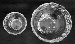 Vintage Tiffany & Co DOLPHIN Wave Footed 8″ & 5″ Chip & Dip Bowl Set Signed