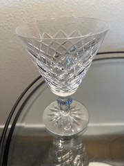 Waterford Crystal Adare 5-5/8″H Cris-Cross-Cut Water Goblet Sold Individually