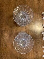 Vintage Set Of 2 Anchor Hocking Wexford Water Goblet 6.625″ Stemmed Glasses