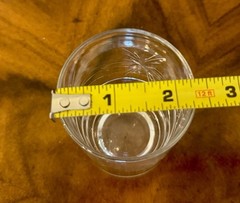 5 Susquehanna Atomic Etched Starburst Juice Glasses 4” Exec Cond