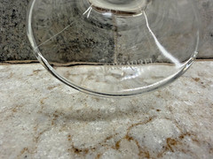 Marc Aurel Crystal Champagne Flute Puzzle Piece Design RARE