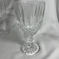 Villa d’Este Home Tivoli 5903527 Crystal Glass Goblets 6.5” Set Of 4 Clear