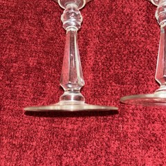 2 Arcadia Caesar Wine Glasses Mint Condition 7 1/2 Inches