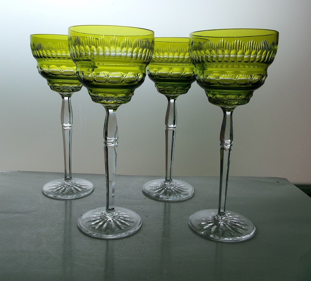 Val St Lambert cut to clear Color Changing American Brilliant Cut Glass ABP