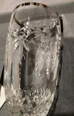 Waterford 2000 CHERISHED MOMENTS PLATINUM RIM CHAMPAGNE TOASTING FLUTES PAIR Box