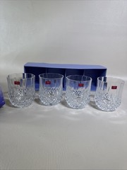 Cristal D’Arques Double Old Fashioneds Gobelets 10 3/4 oz France Lot Of 4