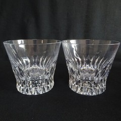 Baccarat Year Tumbler Vita 2019 Crystal Rock Glass Set of 2 Unused with Box Gift