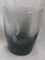 Set of 8 LIBBEY Classic Smoke Gray 4″ MCM Double Old Fashioned Rocks Glasses