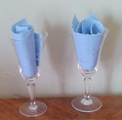 Set of 2 Crystal Frosted Wheat Etched 4 oz Sherry Flutes 5″H