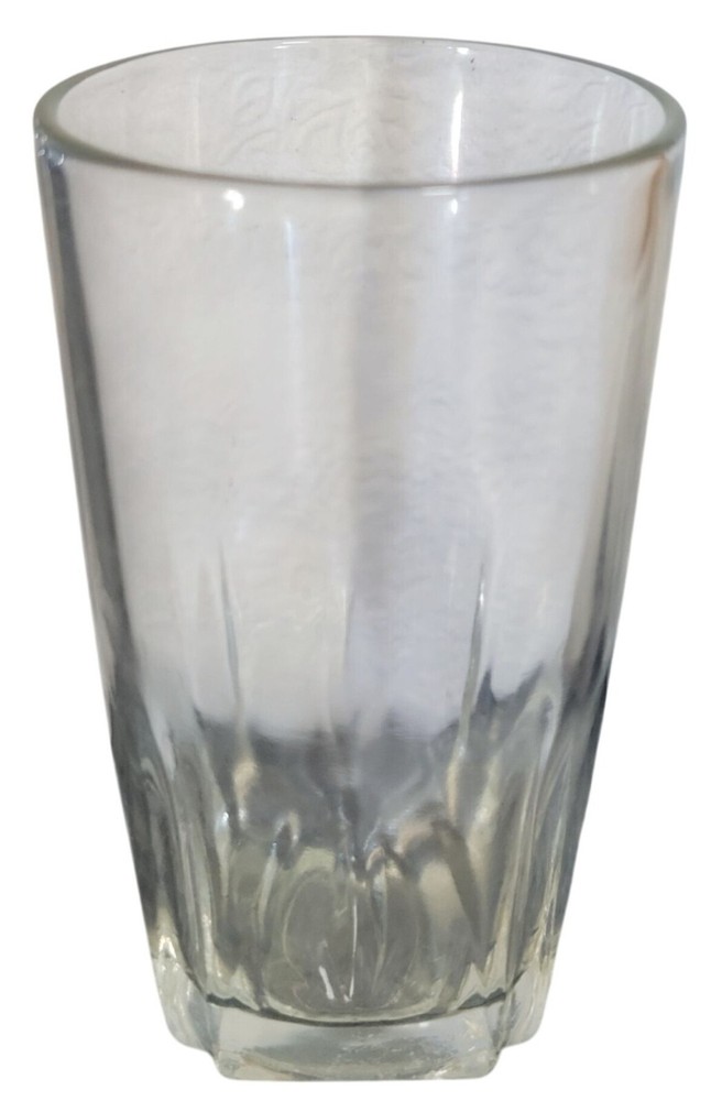 Libby Square Base Clear Juice Drinking Glass Vintage 4×2 Inches