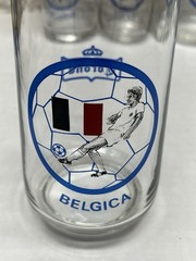 RARE Vtg. 12 pc. 12 oz. Corona Soccer Fútbol Glasses Different Countries