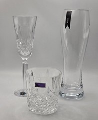 Waterford Crystal Marquis Glassware Set – Champagne Flute, Tumbler, Lager Glass