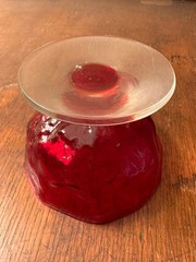 Seneca Driftwood Red Sherbert Glassware