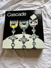 Cascade Fine Lead Crystal Cordial Glasses 6-Piece Set 50ml Clear