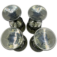 Vintage Noritake Perspective Smoky Olive Green Water Goblets Set of 4