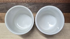 Vintage Stoneware Saki Cups Shot Glasses Brown Glaze Two Tone