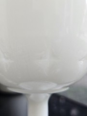 Vintage Indiana Glass Constellation Milk Glass Goblet Water Wine Chalice