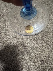 Marano Rainbow Colorful Venezia Carullo Collection Polychrome Wine Glass-Rare!