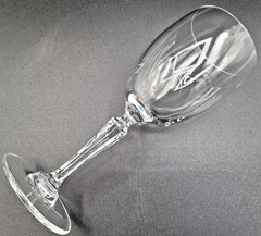 RARE 8 Lenox Decor Wine Glasses 7″ Fine Crystal Multisided Tapered Stem EUC
