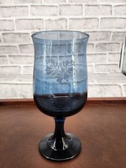 4 Piece Lot – Vintage Pfaltzgraff – Blue Floral – Blue Glasses – See All Photos