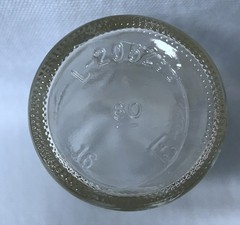 GLASSES Clear Atomic Star Burst Anchor Hocking & Jelly Jar 1960’s Vintage (A1)